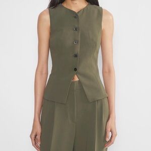 (SOLD) Aritzia Olive Green Regal Vest